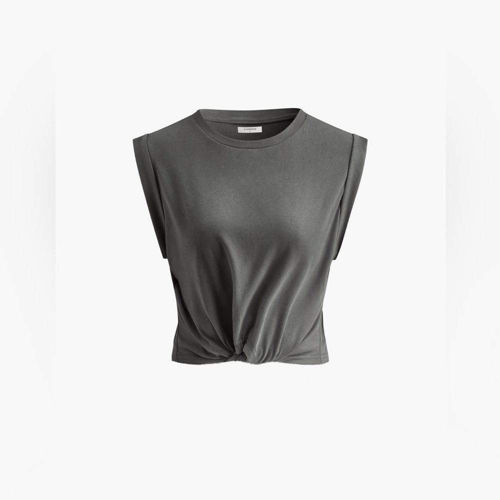 Commense Cotton Knotted T-Shirt